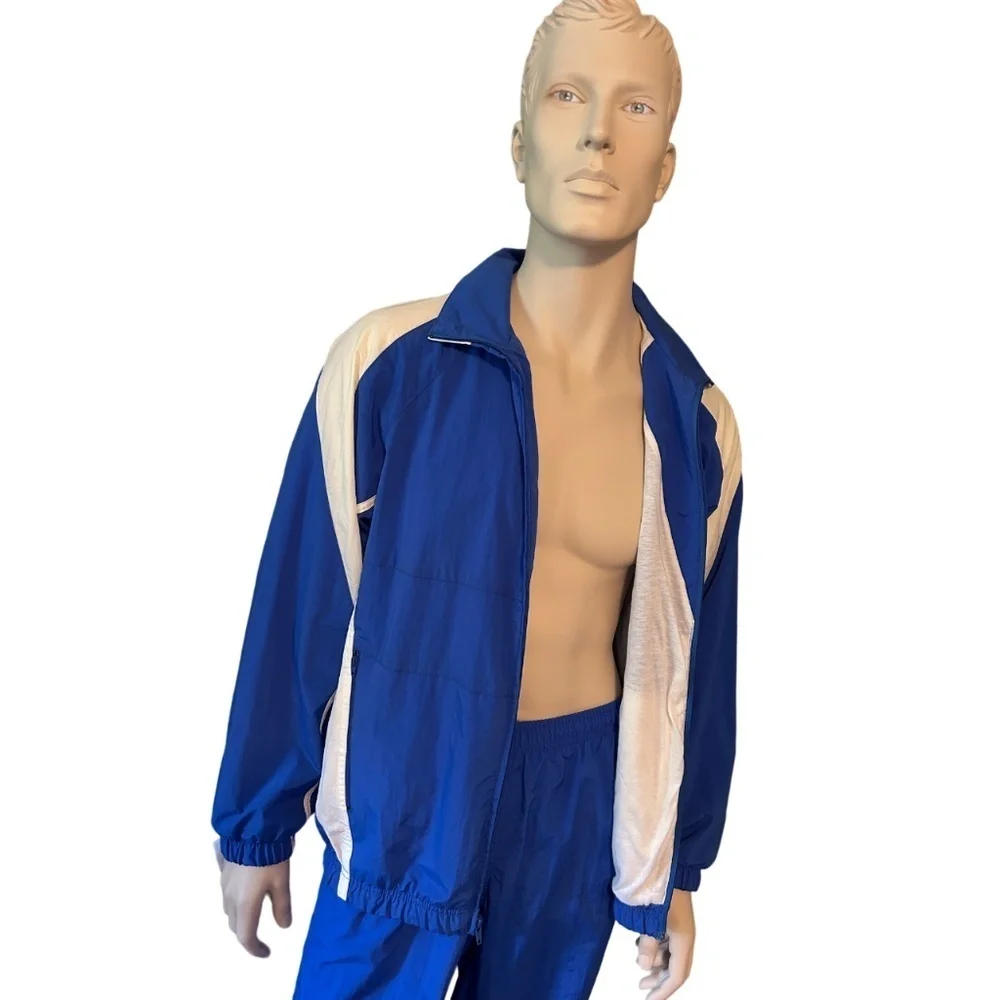 Vintage 90s Speedo Track Suit Fitness Nylon Jacket & Pants Old School NWT NOS - Picture 8 of 16